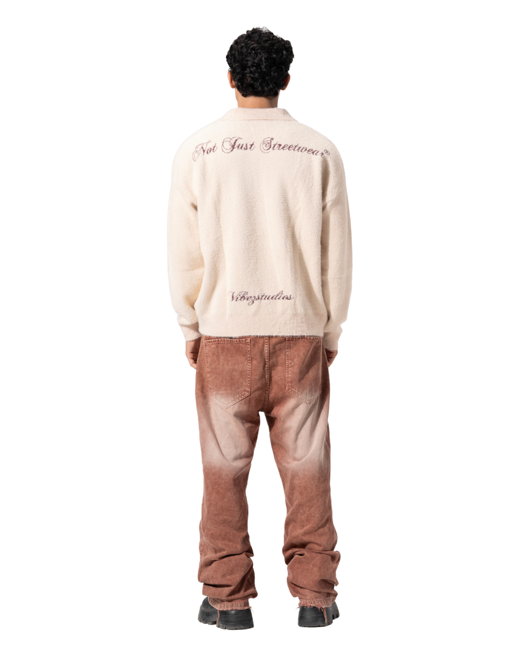 A-Mohair knitted polo